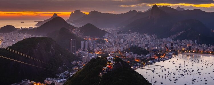 Río de Janeiro al atardecer