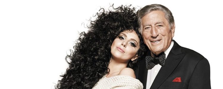 Lady Gaga y Tony Bennett posan para la campaña de Navidad de H&M