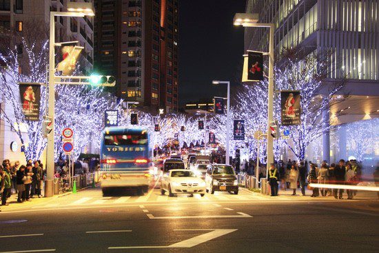 Roppongi, la zona más marchosa de Tokyo, ilumuniada por Navidad