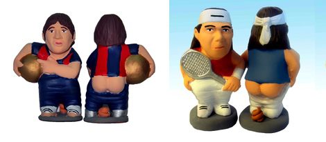 Desde el Rey Juan Carlos a Messi, los nuevos caganers de 2011 recrean a los personajes más famosos