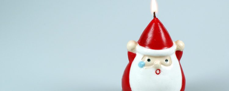 Las velas de Papá Noel son las más típicas