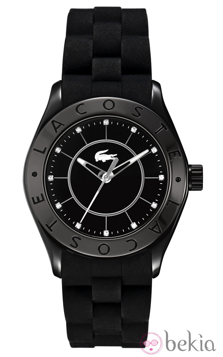 Reloj de mujer con correa de silicona en color negro de Lacoste Watches