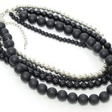 Collar largo imitando a las perlas de Meigallo para la colección de navidad 2012
