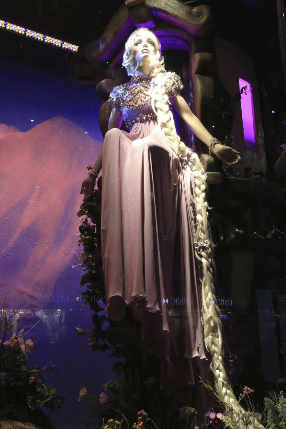 La Princesa Disney Rapunzel vestida de Jenny Packham