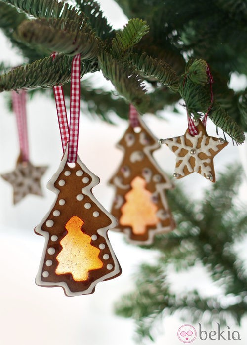 Galletas navideñas para decorar el árbol de Navidad