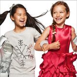 Motivos navideños y tejidos brillantes, en moda infantil, de la nueva campaña navideña 2014 de H&M