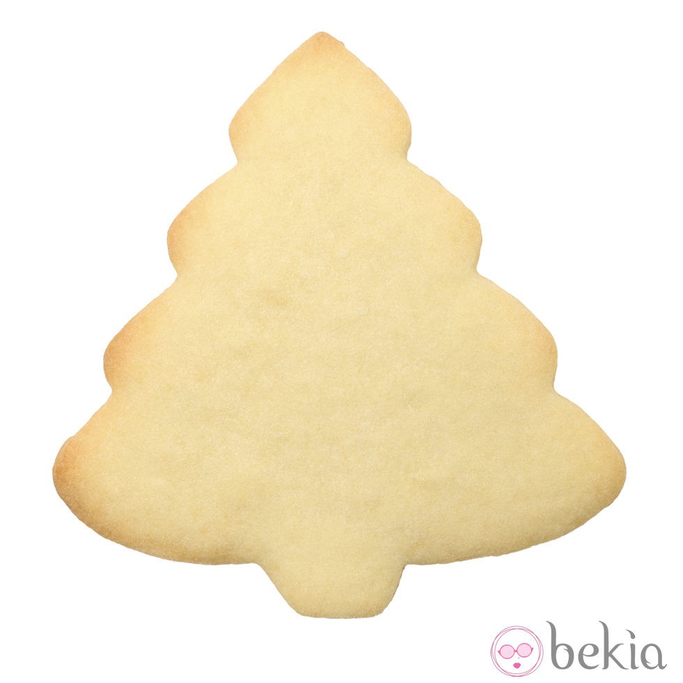 Galletas de mantequilla con forma de árbol de Navidad